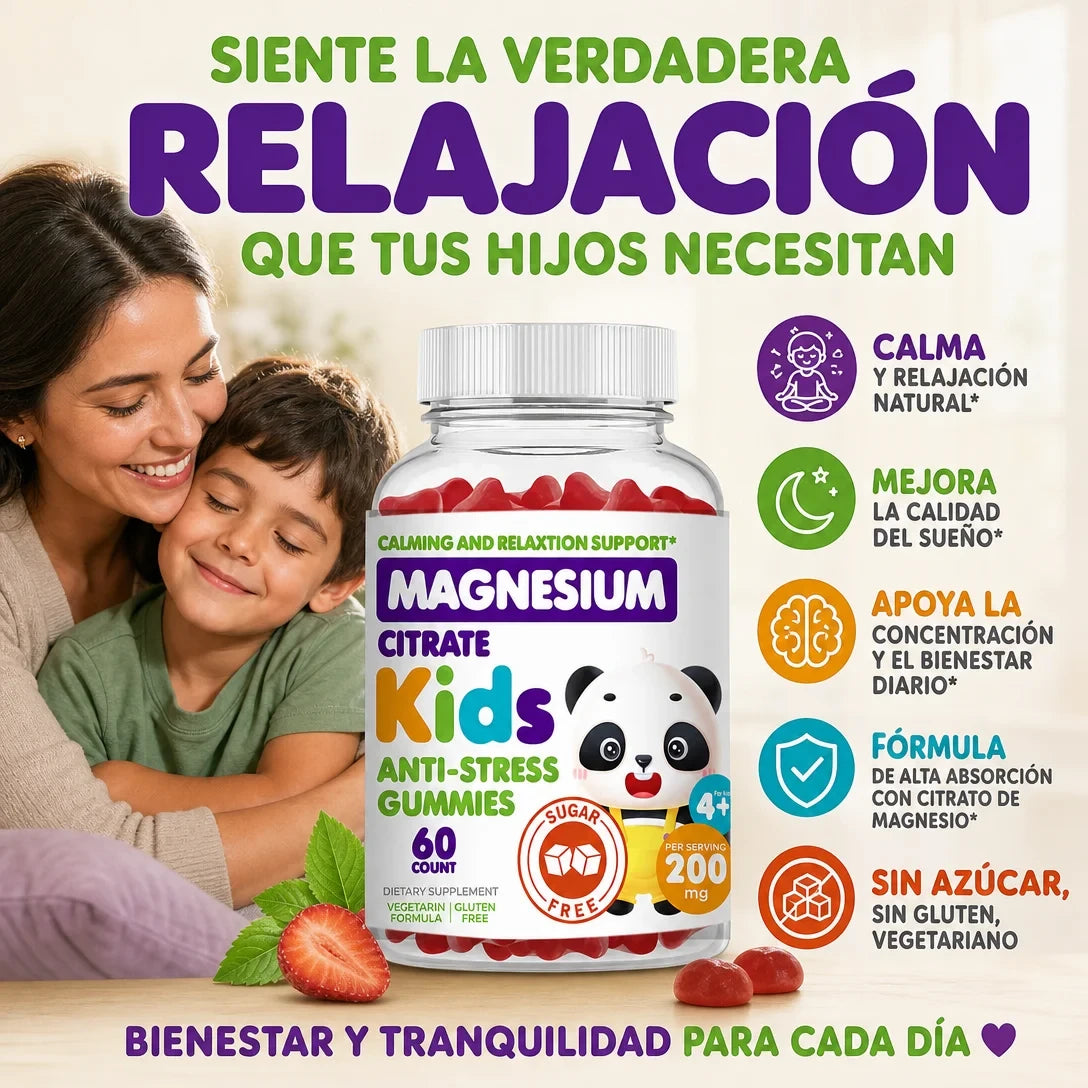 Citrato de Magnesio para Niños