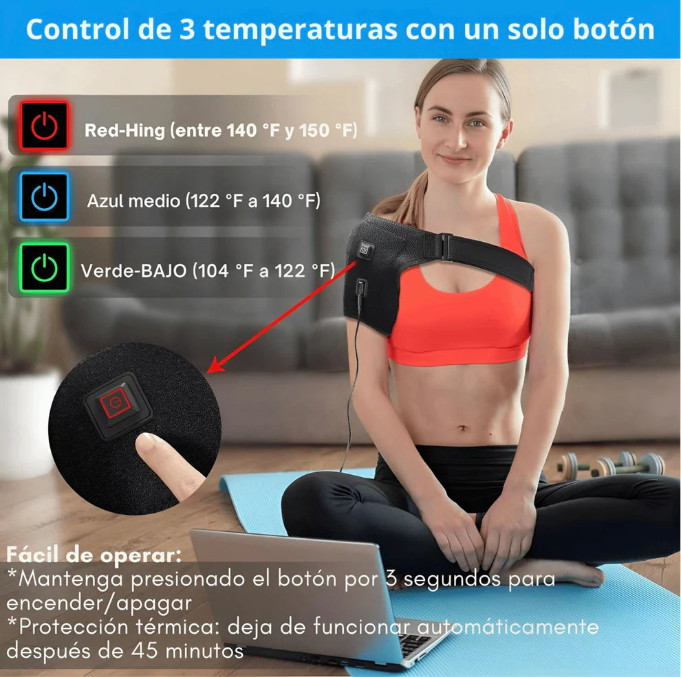 HOMBRERA DE MASAJE Y CALOR