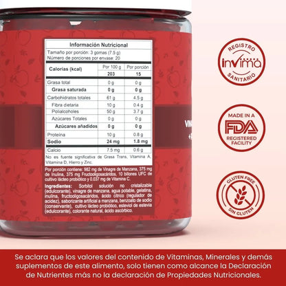 GOMITAS CON VINAGRE DE MANZANA