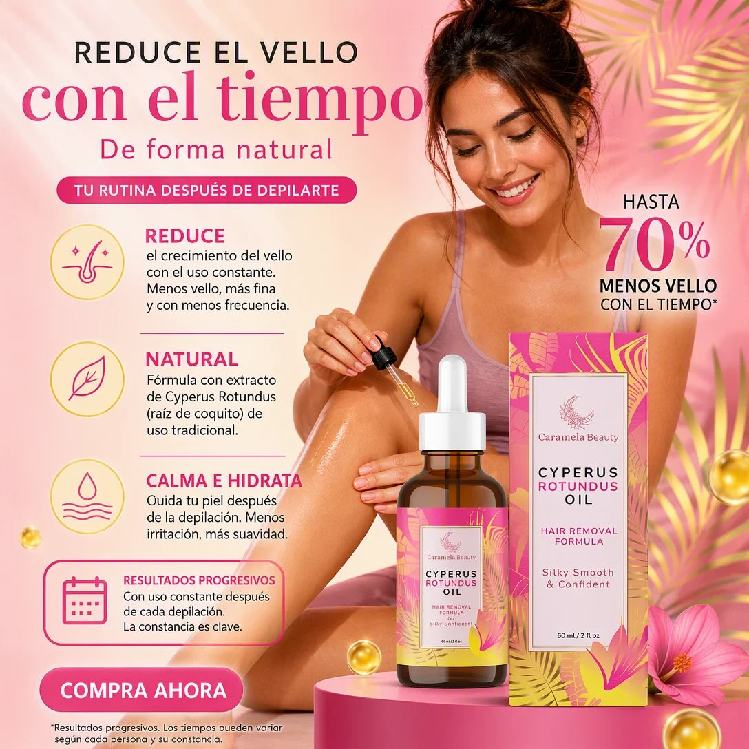 Aceite Anti-Vello – Reduce el Crecimiento Poco a Poco