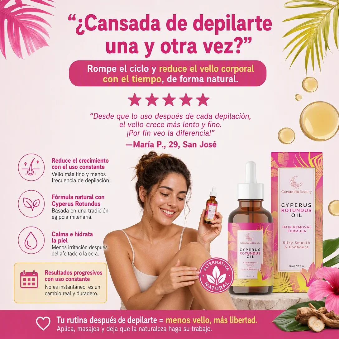 Aceite Anti-Vello – Reduce el Crecimiento Poco a Poco