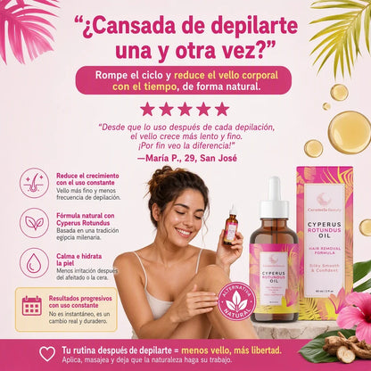 Aceite Anti-Vello – Reduce el Crecimiento Poco a Poco