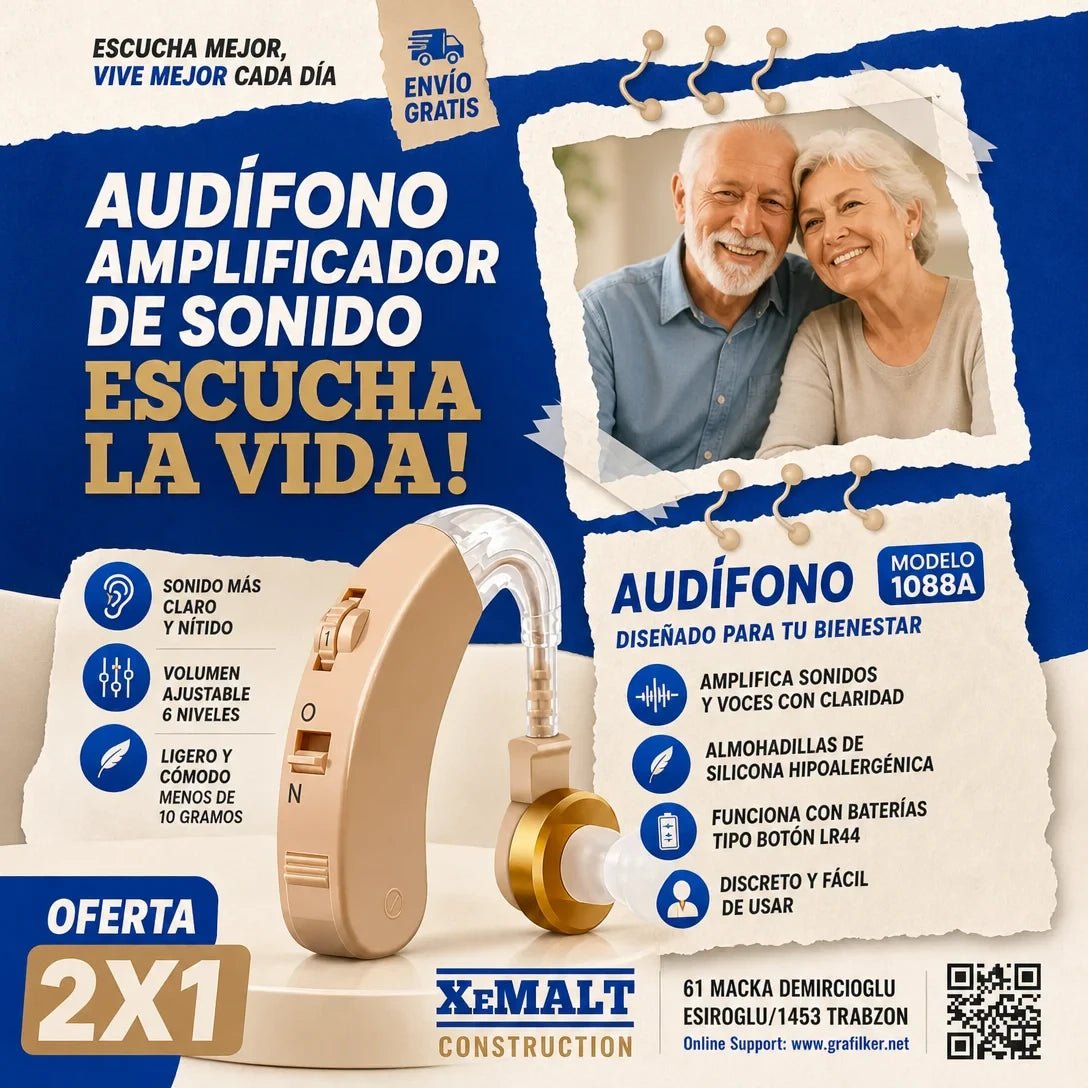 AUDÍFONO AMPLIFICADOR DE SONIDO