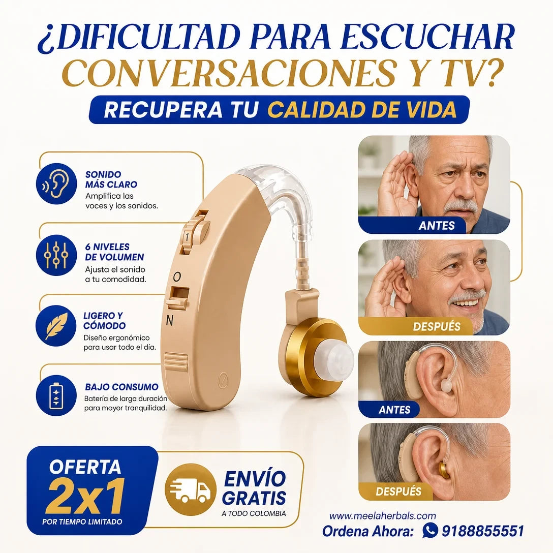 AUDÍFONO AMPLIFICADOR DE SONIDO
