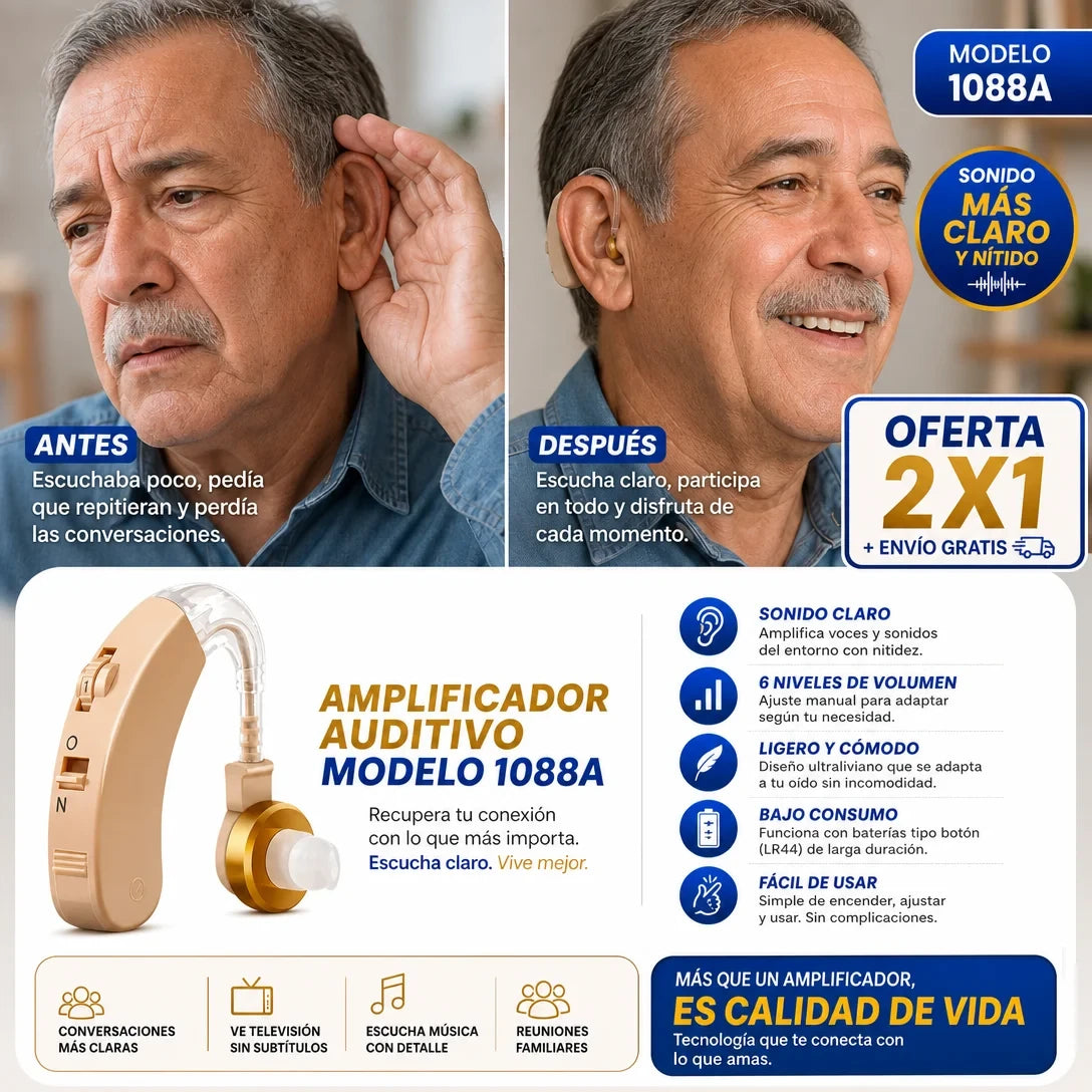 AUDÍFONO AMPLIFICADOR DE SONIDO