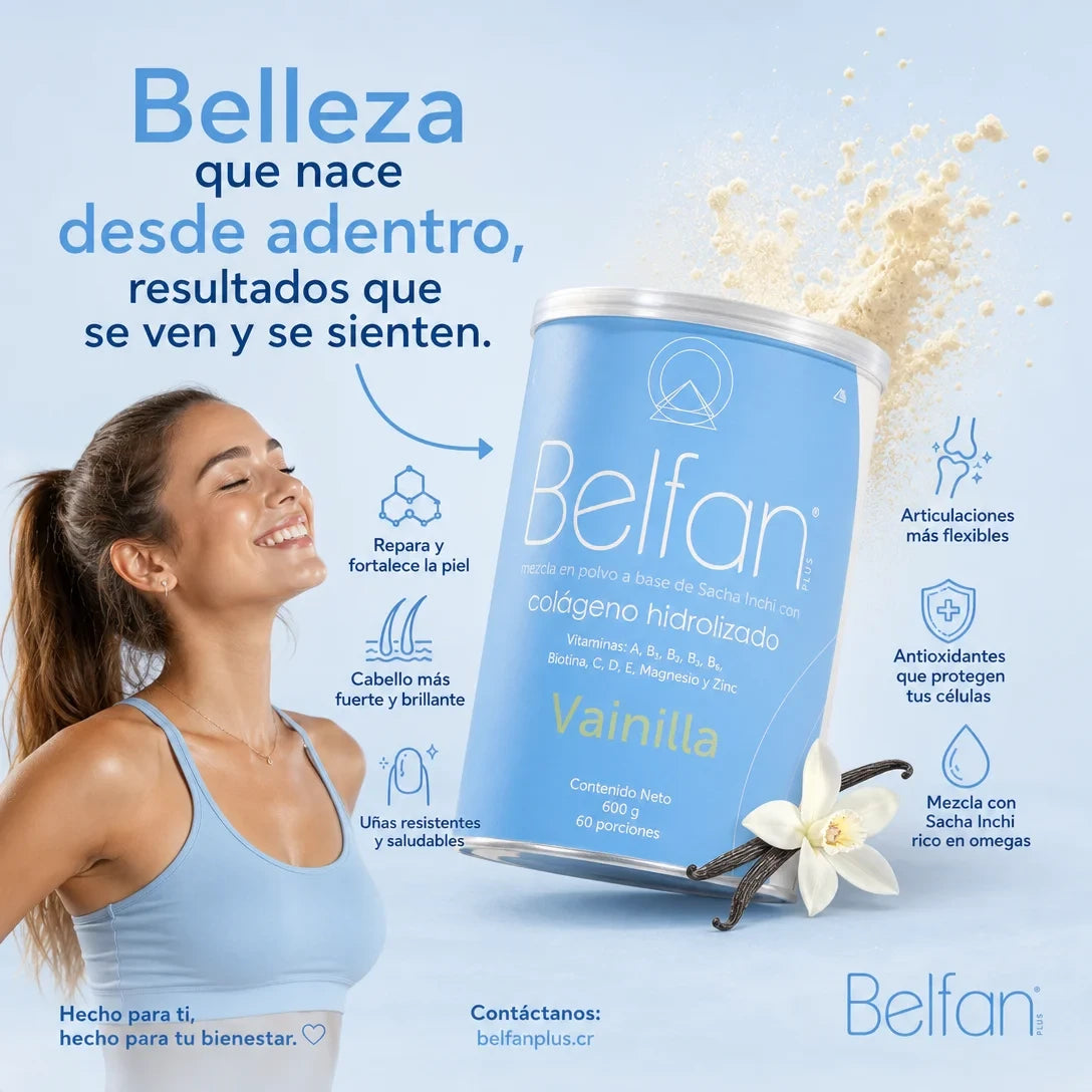Belfan Colágeno + Vitaminas – Piel Joven, Cabello Fuerte