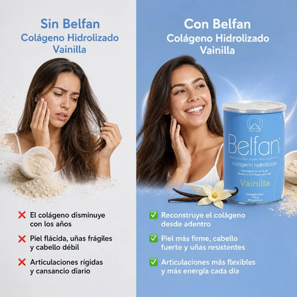 Belfan Colágeno + Vitaminas – Piel Joven, Cabello Fuerte