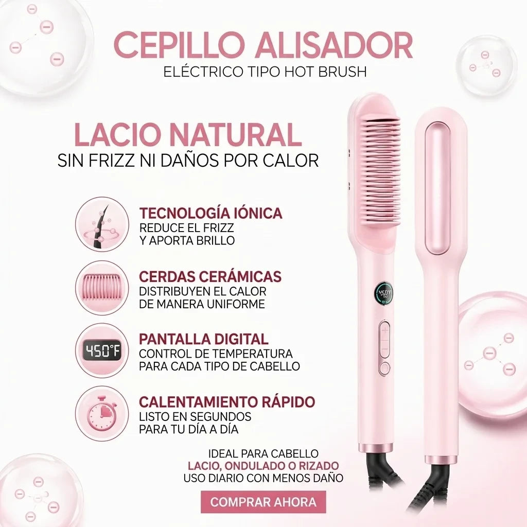 Cepillo Alisador Iónico