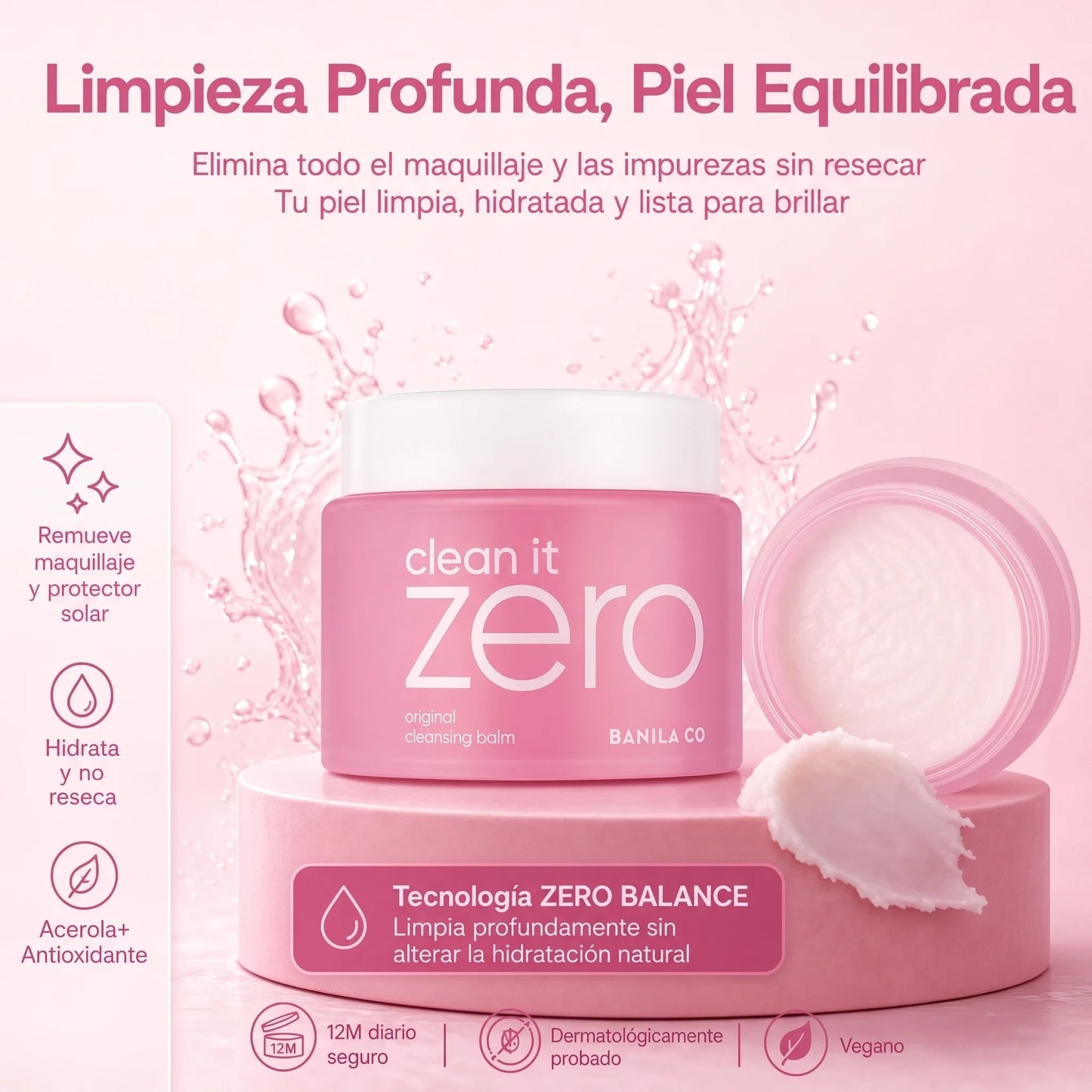 Bálsamo Desmaquillante – Quita Todo el Maquillaje Sin Resecar