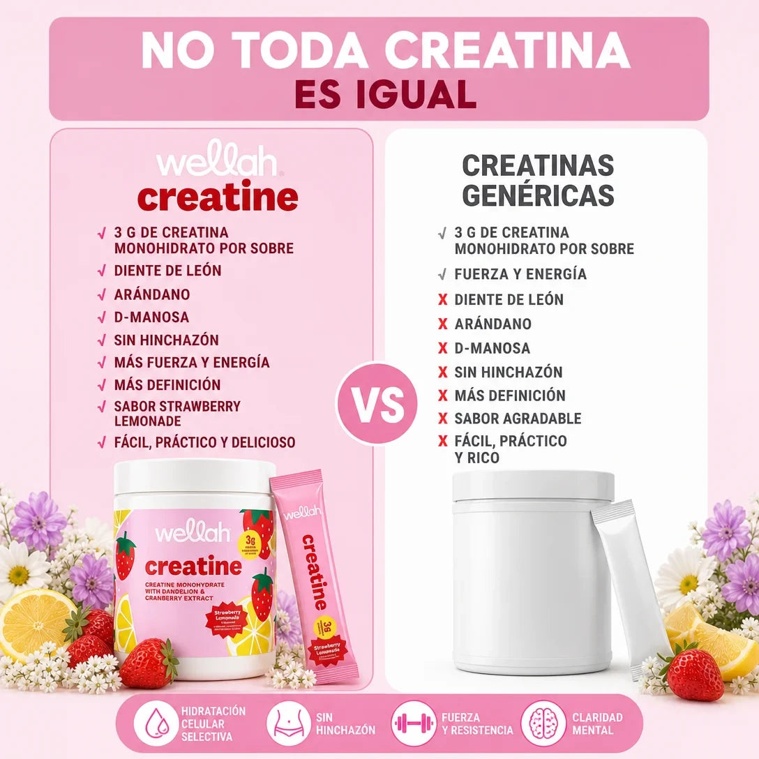 Creatina Monohidratada Wellah