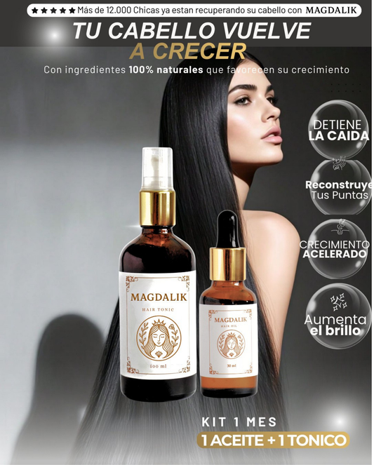 KIT BIOESTIMULADOR DE CRECIMIENTO TONICO + ACEITE