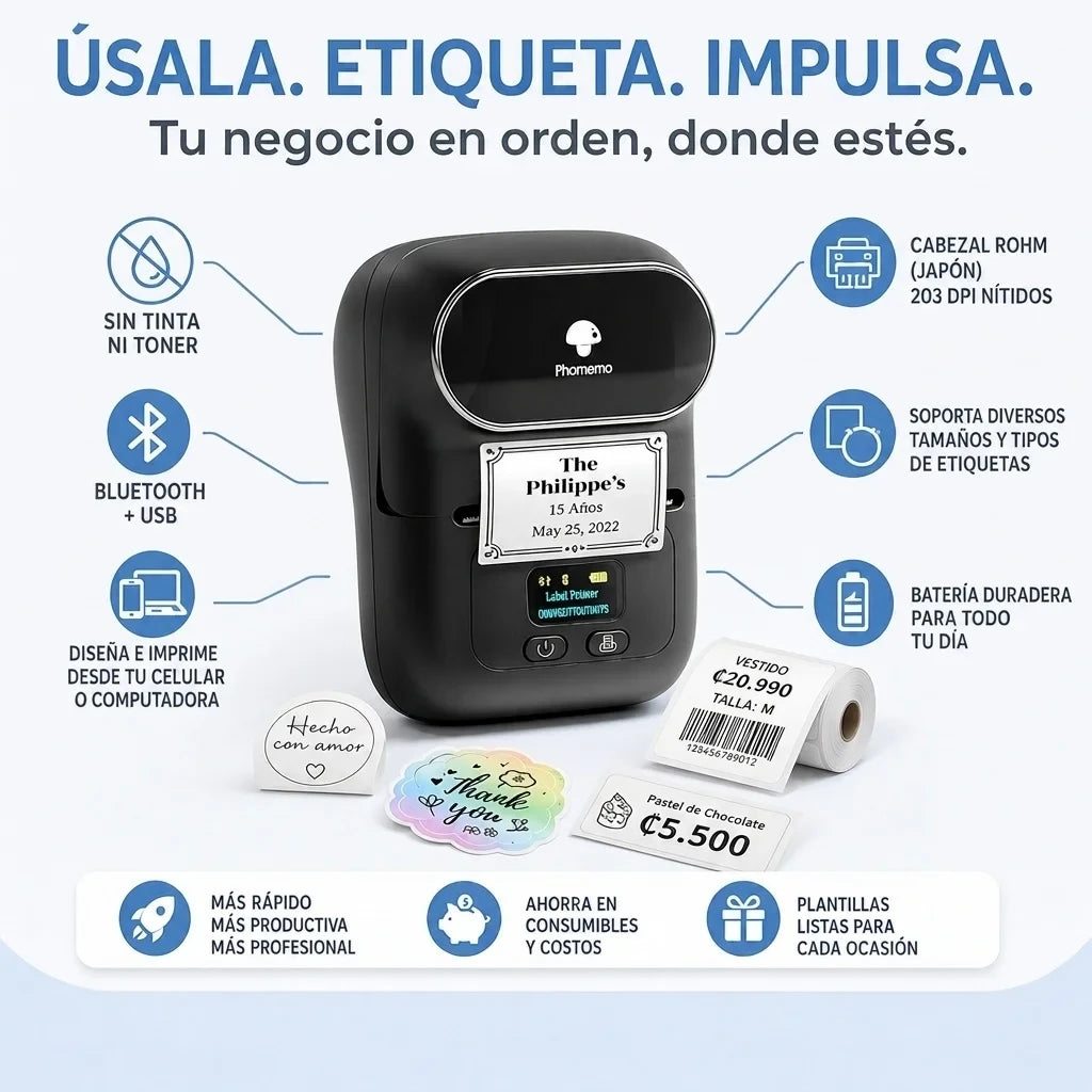 Etiquetadora Mini Bluetooth