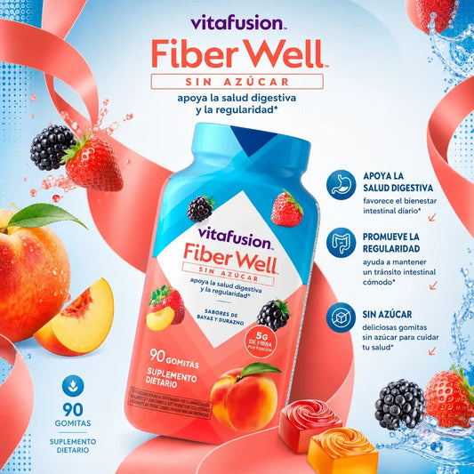 Gomitas de Fibra Fiber Well – Digestión Feliz, Sabor Rico
