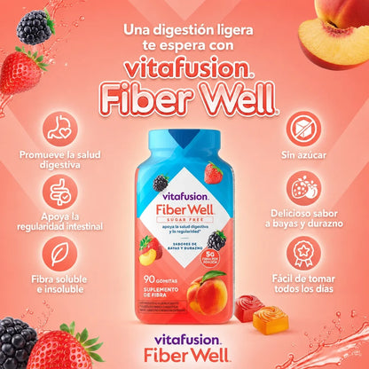 Gomitas de Fibra Fiber Well – Digestión Feliz, Sabor Rico