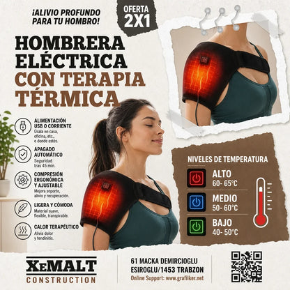 HOMBRERA DE MASAJE Y CALOR