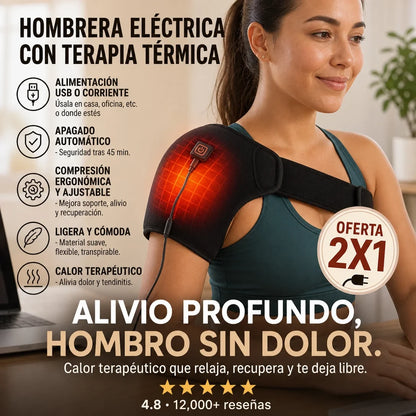 HOMBRERA DE MASAJE Y CALOR