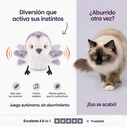 Pajarito Interactivo para Gatos