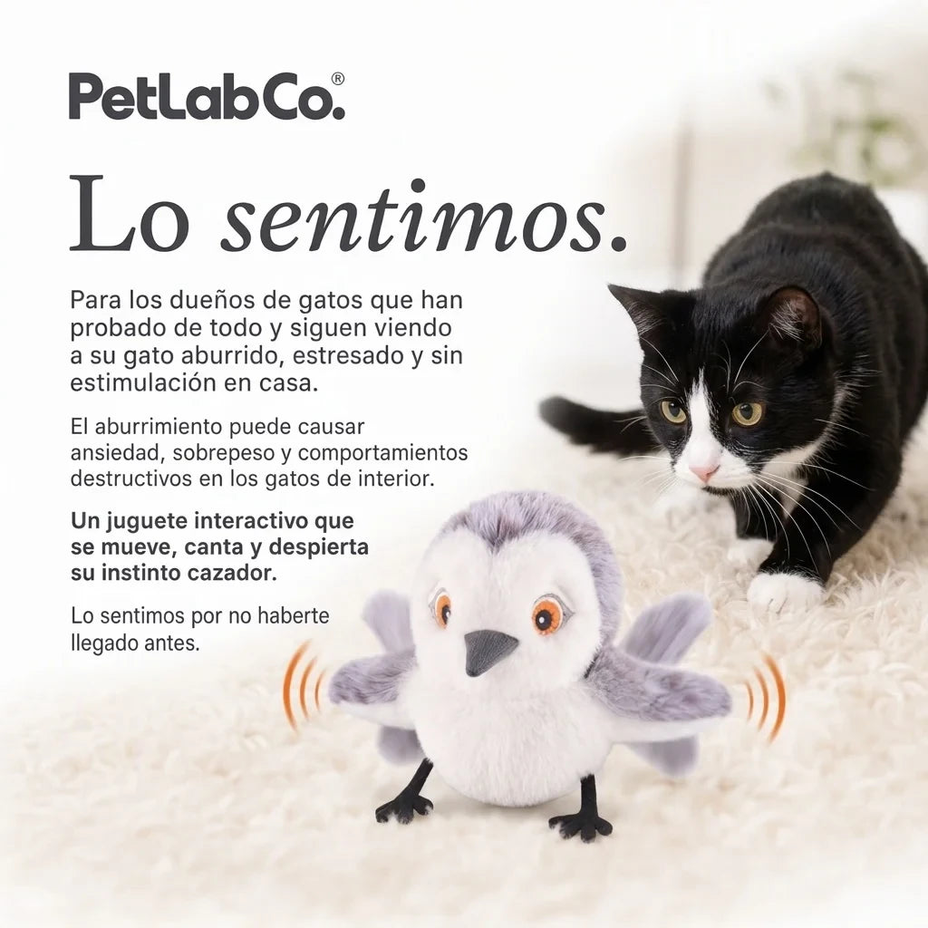Pajarito Interactivo para Gatos