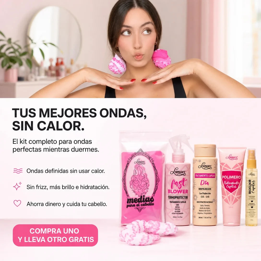 Kit de Ondas Sin Calor - Sin Plancha, Sin Rizador