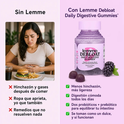 Gomitas Anti-Hinchazón Lemme – Digestión Ligera Todos los Días