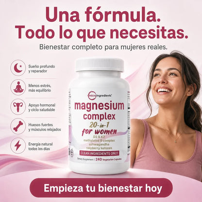 Magnesio Complex Mujer 20 en 1
