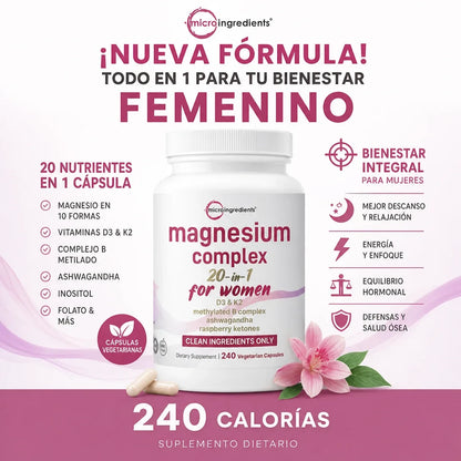Magnesio Complex Mujer 20 en 1