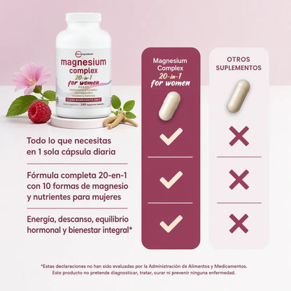 Magnesio Complex Mujer 20 en 1