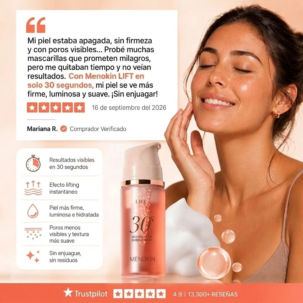 Mascarilla de Burbujas 30 Segundos