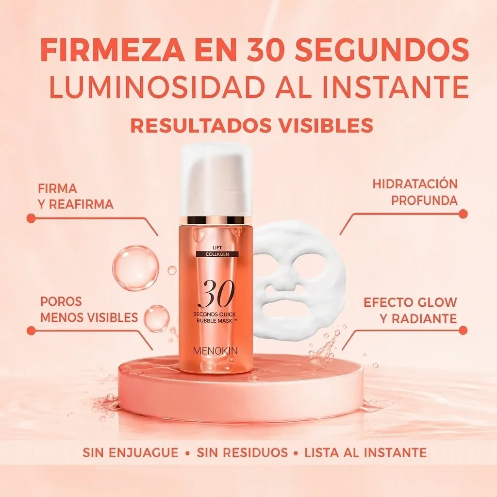 Mascarilla de Burbujas 30 Segundos
