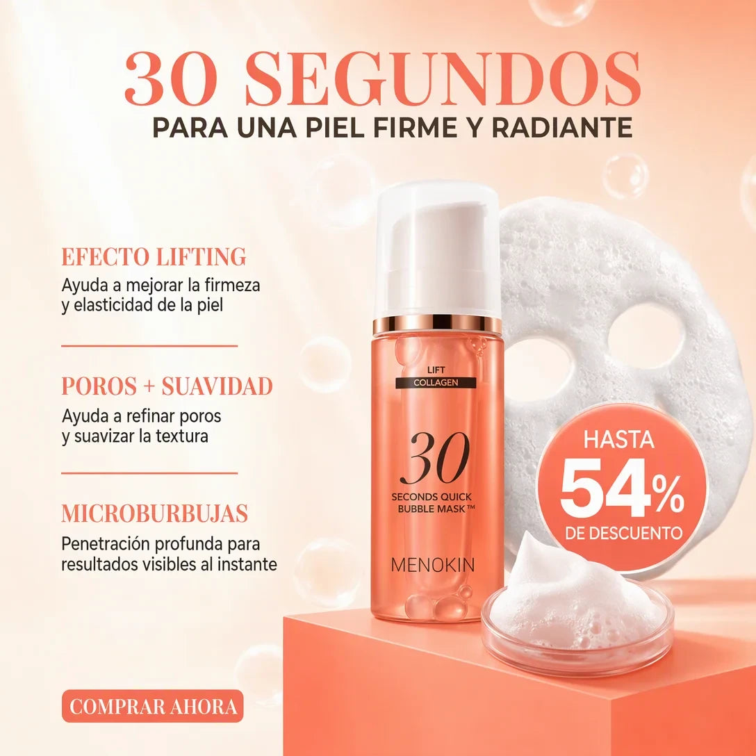Mascarilla de Burbujas 30 Segundos