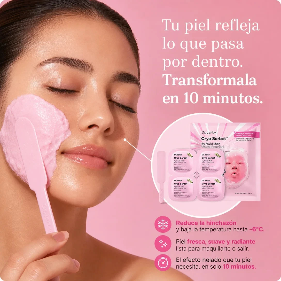 Mascarilla Coreana sensación hielo – Adiós Hinchazón, Hola Brillo