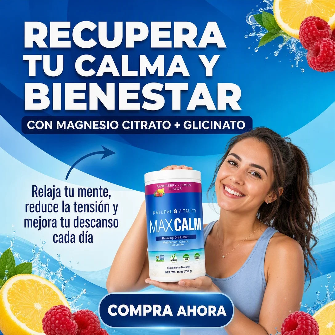 MaxCalm – Bebida Relajante de Magnesio