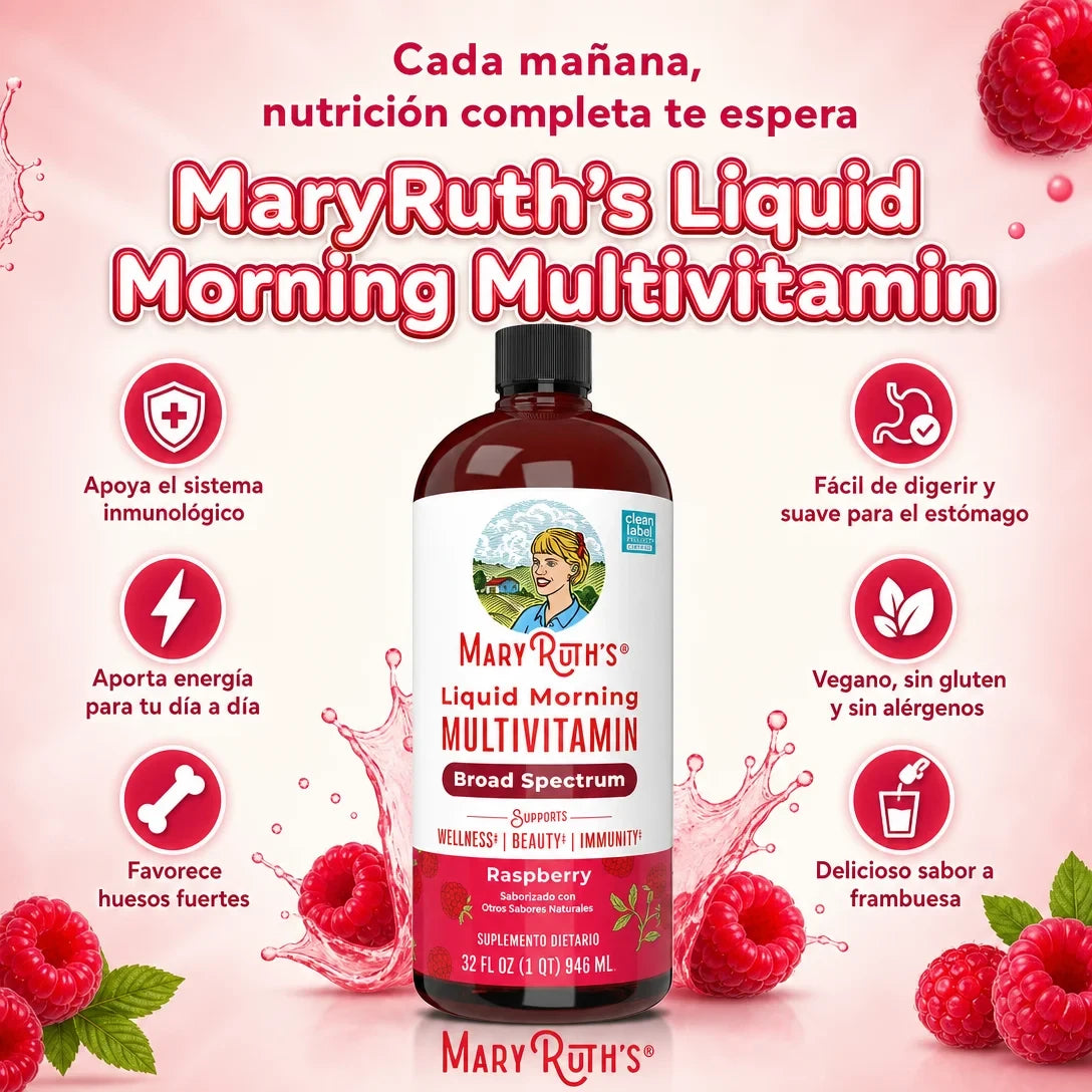Multivitamínico Líquido MaryRuth's – Para Toda la Familia