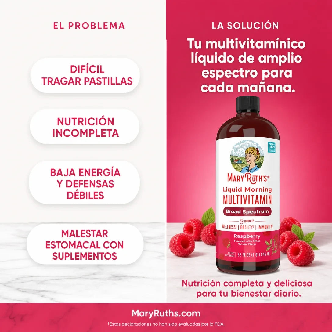 Multivitamínico Líquido MaryRuth's – Para Toda la Familia