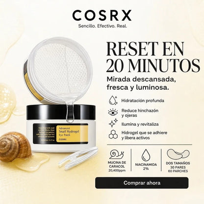 Parches de Caracol para Ojos – Mirada Fresca en Minutos