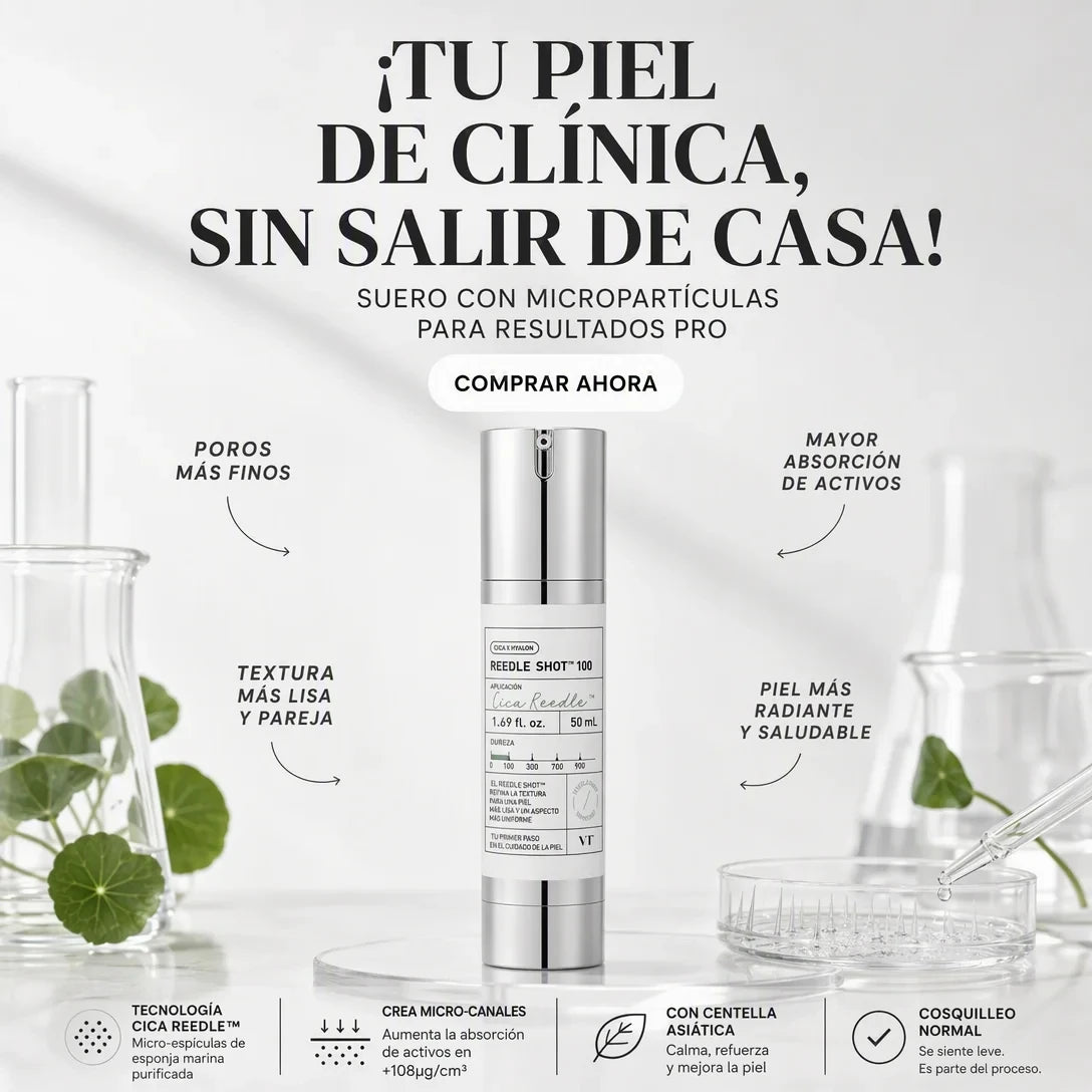 Suero Microneedling – Poros Más Pequeños, Piel de porcelana