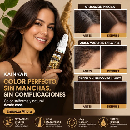 Tinte con Peine – Cubre tus Canas en Minutos, Sin Complicaciones