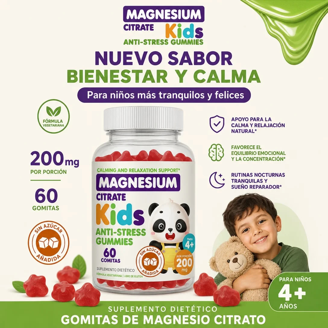 Citrato de Magnesio para Niños