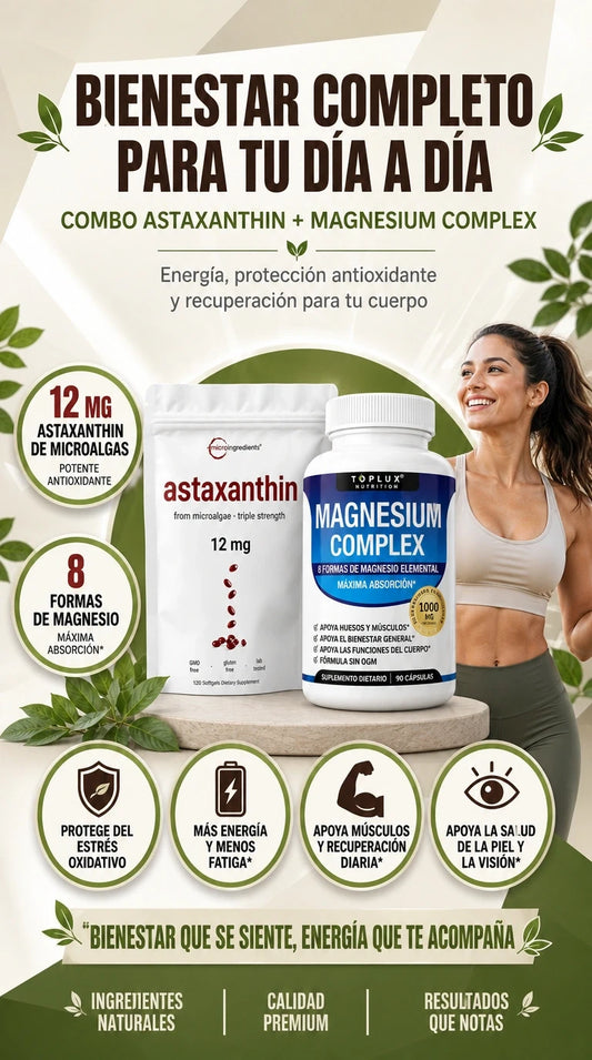 Combo Astaxantin y Magnesio Complex