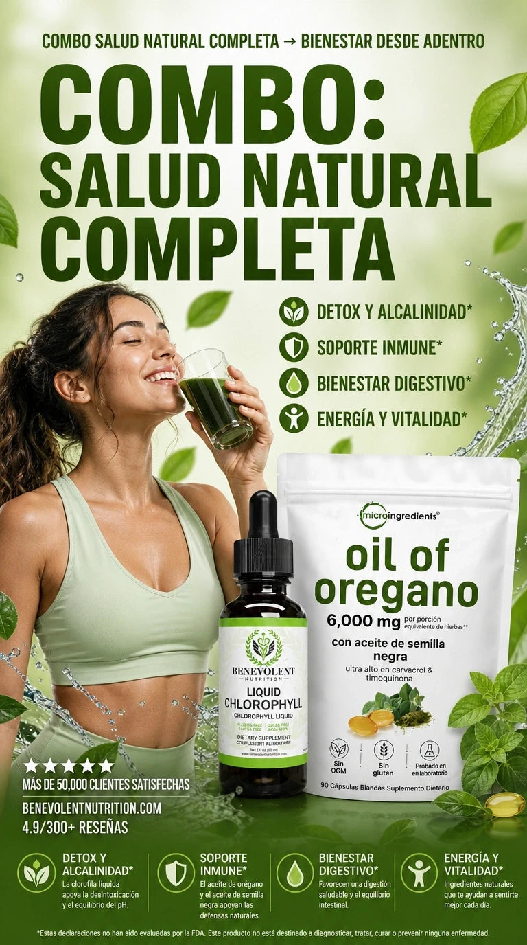 COMBO SALUD NAUTAL Clorofila y Oil Oregano
