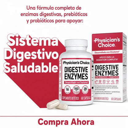 Enzimas Digestivas – Adiós Hinchazón Después de Comer