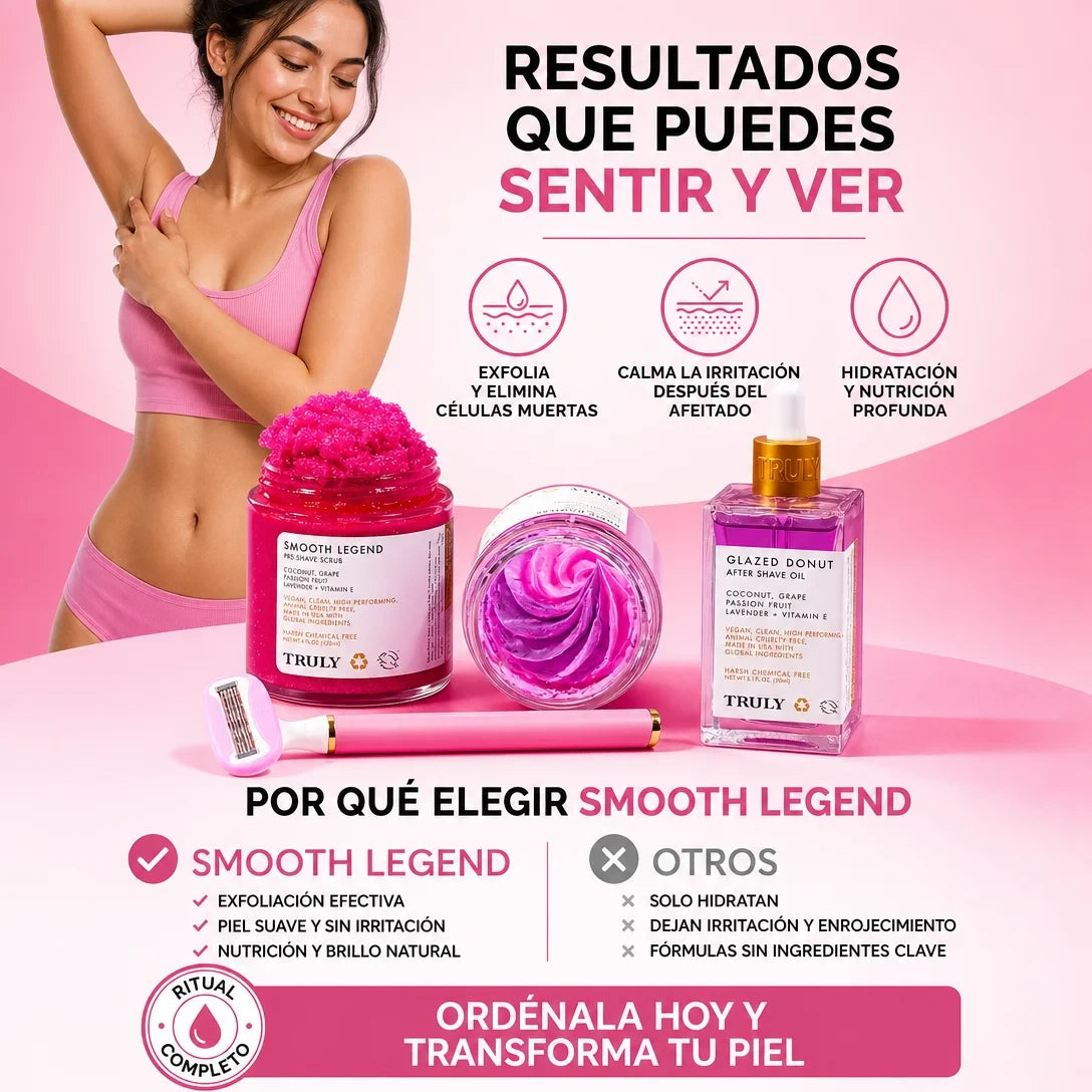 COMBO EXFOLIANTE SMOOTH LEGEND y GLAZED DONUT