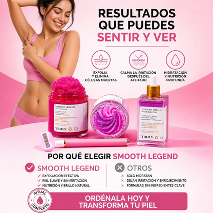 COMBO EXFOLIANTE SMOOTH LEGEND y GLAZED DONUT