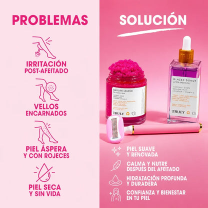 COMBO EXFOLIANTE SMOOTH LEGEND y GLAZED DONUT