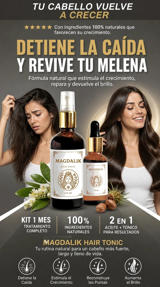 KIT BIOESTIMULADOR DE CRECIMIENTO TONICO + ACEITE