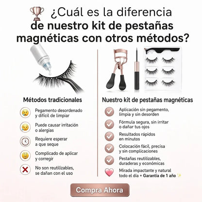 Pestañas Magnéticas Reutilizables