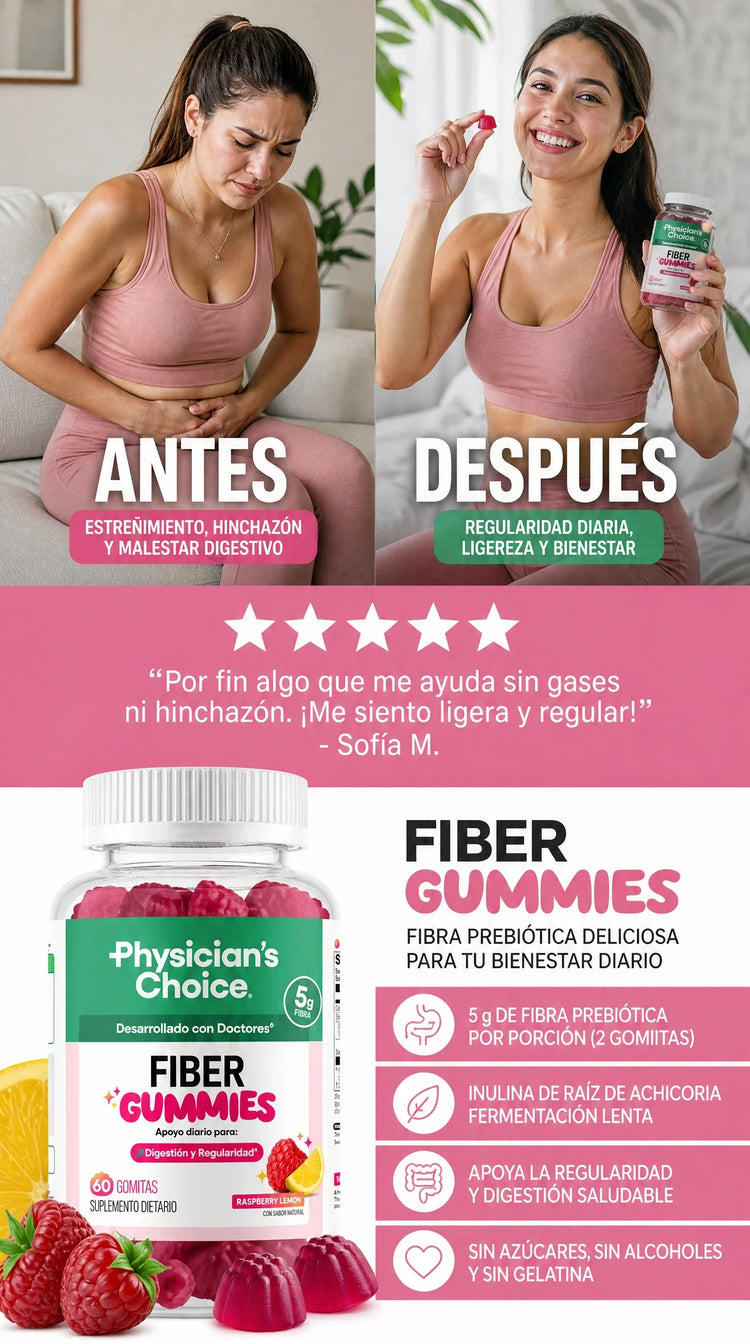 Gomitas de Fibra Physician's Choice: beneficios